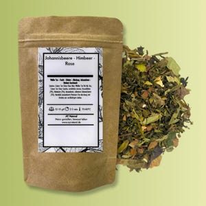 Raspberry Tea, Raspberry White Loose Leaf Tea, Rose Tea, Raspberry Tea Leaf, Loose Leaf Tea with Free Tea Infuser