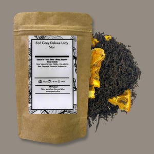 Organic Earl Grey Tea, Organic Black Tea, Black Tea Blends, Loose Leaf Tea, Tea Lover Gifts with Free Infuser & Sample
