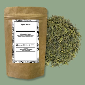 Japanese Green Tea, Sencha Green Tea, Herbal Tea, Organic Green Tea, Loose Leaf Tea, Tea Lovers gifts with Free Tea Infuser