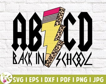 Back In School Teacher EPS | Back to School SVG | Metal Teacher Shirt | Teacher Gift | Rock N Roll | SVG Cut Files | Instant Download