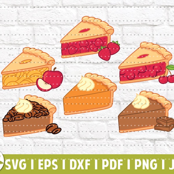 Homemade Pies EPS | Baking Pie SVG | Home Cook | Baking Lover | Homebaker | Pie Clipart | SVG Cut Files | Instant Download | Printable