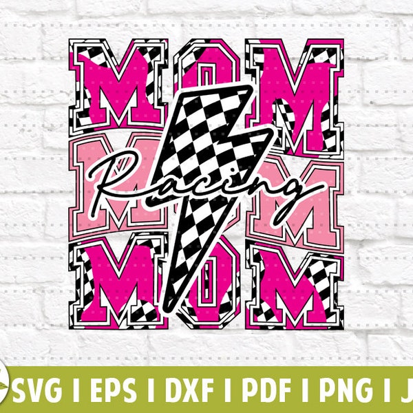 Racing Mom EPS | Racing Mama SVG | Racing Flag | Need for Speed | SVG Cut Files | Instant Download | Silhouette Cut Files