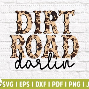 Dirt Road Darlin EPS | Country Girl SVG | Western Cowgirl | Vintage Country | SVG Cut Files | Instant Download | Printable Vector Clip Art