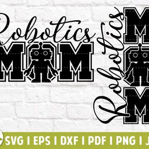 Roboter Mama SVG, Roboter Mama PNG, Kids Roboter Club Stengel