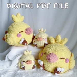 Haakpatroon Fat Chocobo Chick (DIGITAL DOWNLOAD)