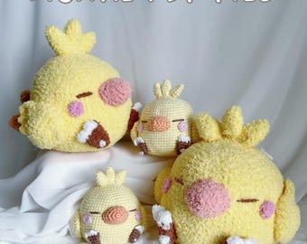 Fat Chocobo Chick Crochet Pattern (DIGITAL DOWNLOAD)