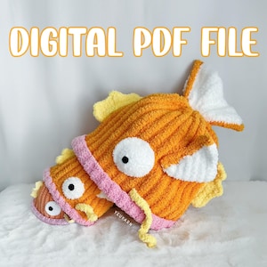 Koi Fish Beanie Crochet Pattern - Infant to Adult Size (DIGITAL DOWNLOAD)