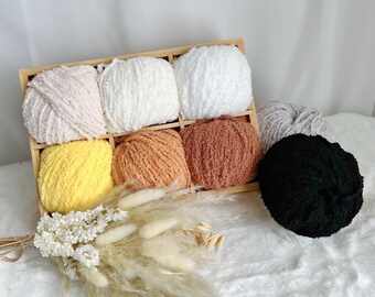 Plush Chenille Yarn: Soft Velvet for Crochet Dolls