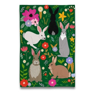 All Things Bunny - Rabbit Rabbits Tea Towel/Dish Towel