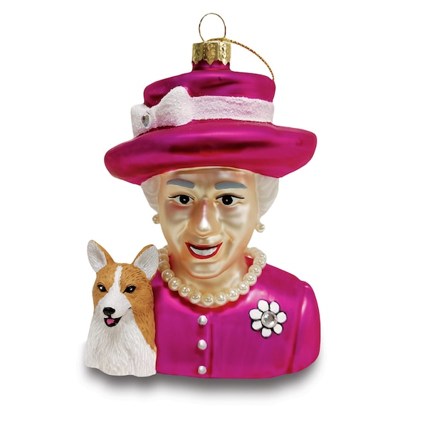 Queen Elizabeth Christmas Ornament Etsy