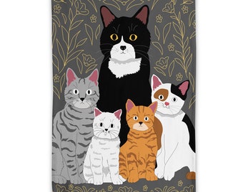 Must Love  Kitty Cats  Tea Towel