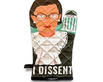 Collection Femme que nous admirons : I Dissent - Mitaines de cuisine Ruth Bader Ginsburg RBG