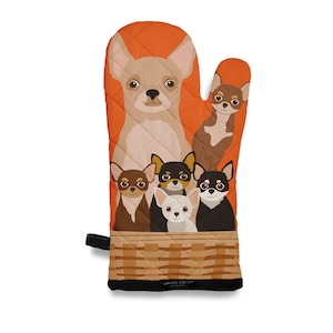 ALL THINGS CHIHUAHUA- Chihuahuas in the Basket Oven Mitt