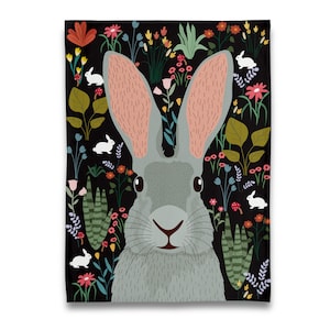 Garden of Bunny Rabbit Rabbits Tea Towel/Dish Towel