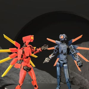 3D Printed Manikin Ultrakill V1 Series Anime Action Figures Toys Multi-Joint Mobile Robot Shapeshift Gifts Model Toys Gift