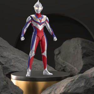 Figura de acción Ultraman Tiga - Coleccionable articulado premium - Incluye a Agul, Geed, Trigger, Ace, Seven y Jack - Auténtico Ultraman Ultraman Tiga