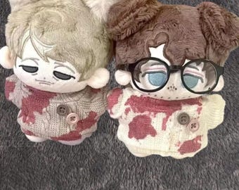 Llavero de peluche de Hannibal de 10 cm, adorable muñeco de algodón de la serie de televisión, mini colgante de peluche para mochila, juguete suave, regalo para fans, decoración