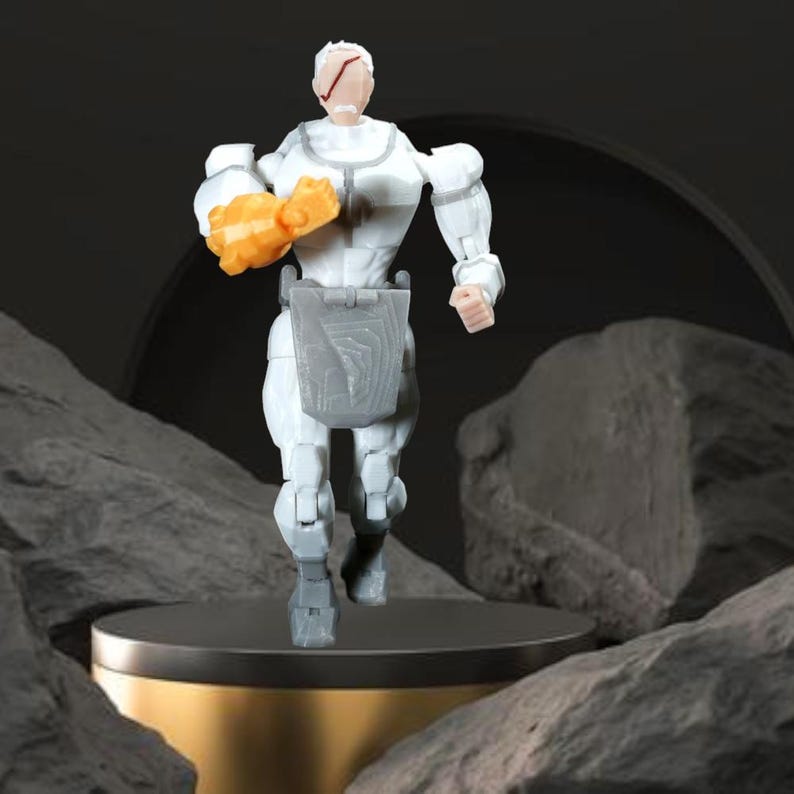 3D Gedrukt Invincible Allen Toys Action Figure Anime Model Lucky Dummy 13 Superhero Multi-Jointed Speelgoed Ornament Verjaardag Kerstcadeau style1