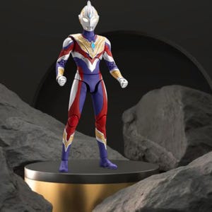 Figura de acción Ultraman Tiga - Coleccionable articulado premium - Incluye a Agul, Geed, Trigger, Ace, Seven y Jack - Auténtico Ultraman Ultraman Trigger