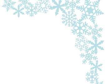 Download Snowflake Border Etsy