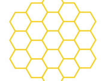 Рисунок соты пчелиные цветные