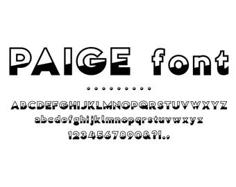 Paige Font Alphabet Cut File .OTF