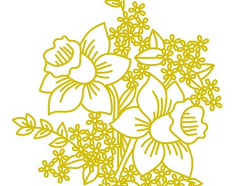 Download Daffodil Svg Etsy PSD Mockup Templates