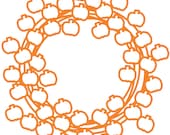 Pumpkin Wreath Cut File .SVG .DXF .PNG .pdf