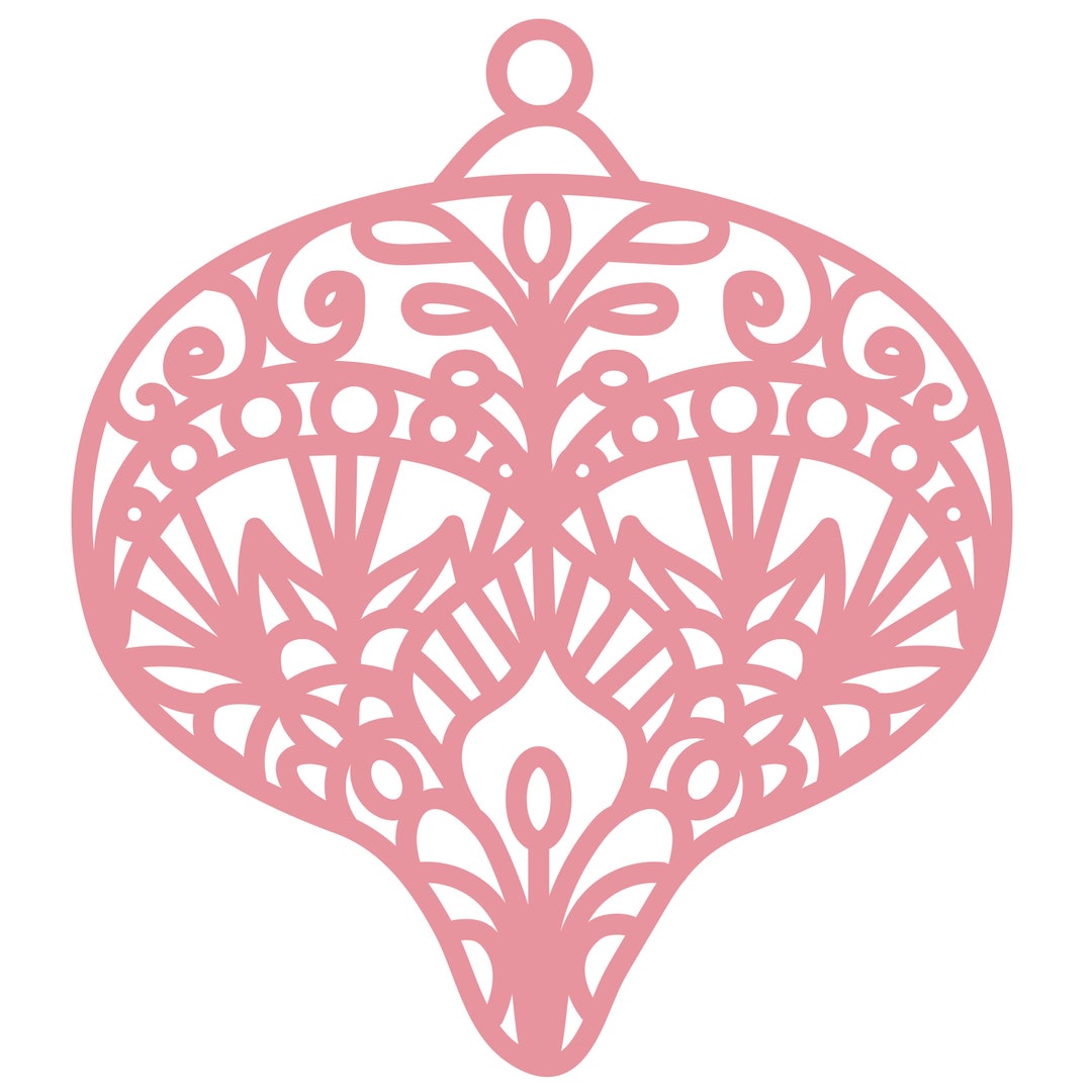 Christmas Ornament Cut File .SVG .DXF .PNG .pdf - Etsy