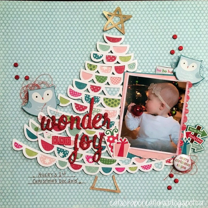 Christmas Tree Scalloped Cut File .SVG .DXF .PNG | Etsy