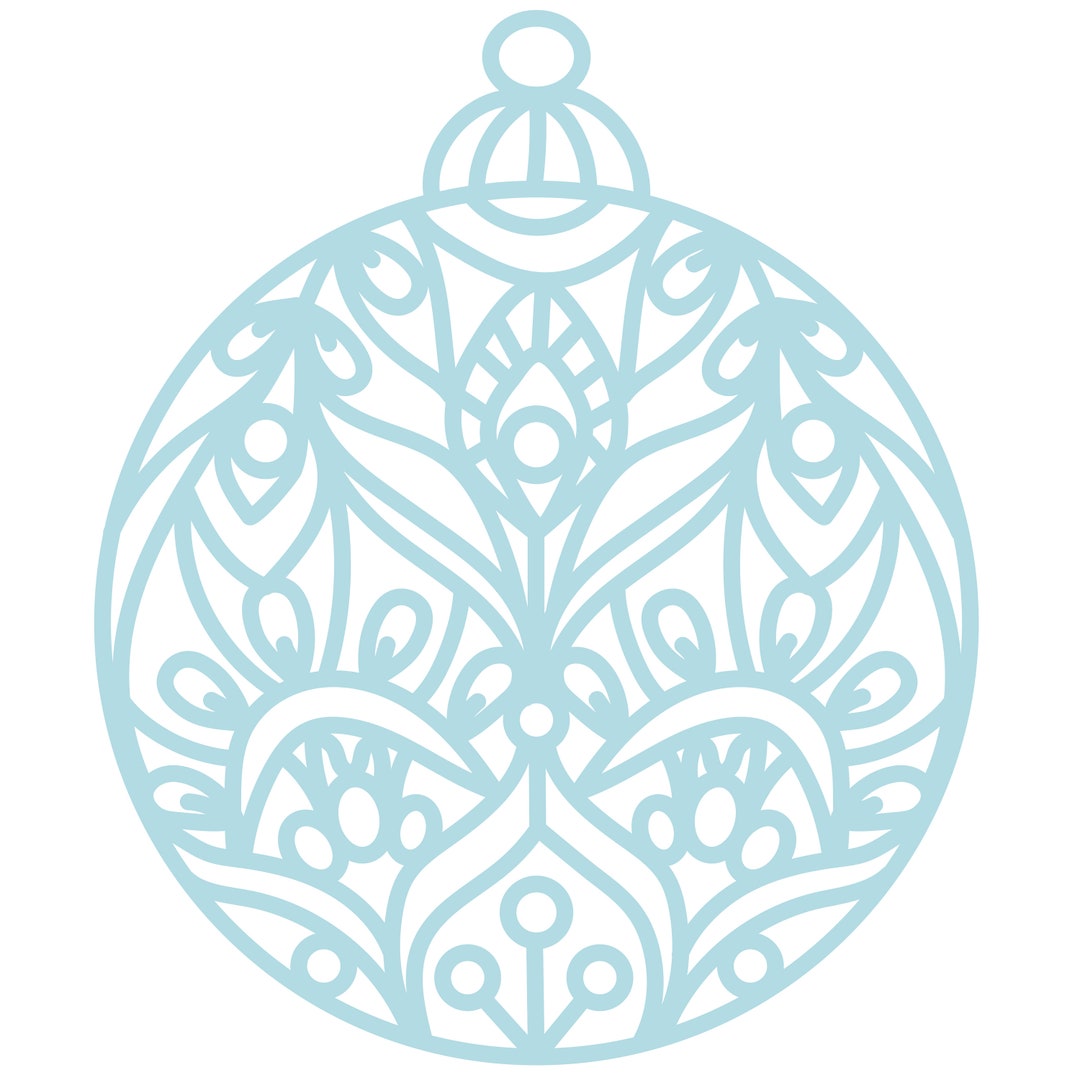 Christmas Ornament Cut File .SVG .DXF .PNG .pdf - Etsy