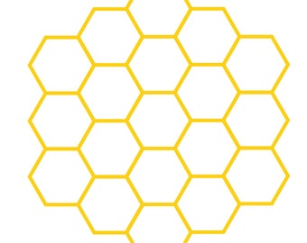 Honeycomb Background Cut File .SVG .DXF .PNG .pdf