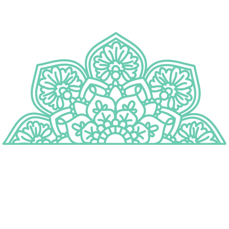 Mandala Half Svg - 247+ SVG PNG EPS DXF File