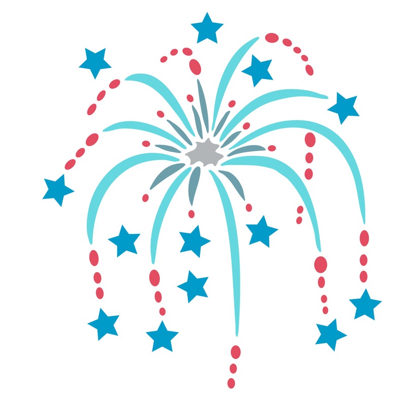 Download Fireworks Cut File .SVG .DXF .PNG .pdf | Etsy