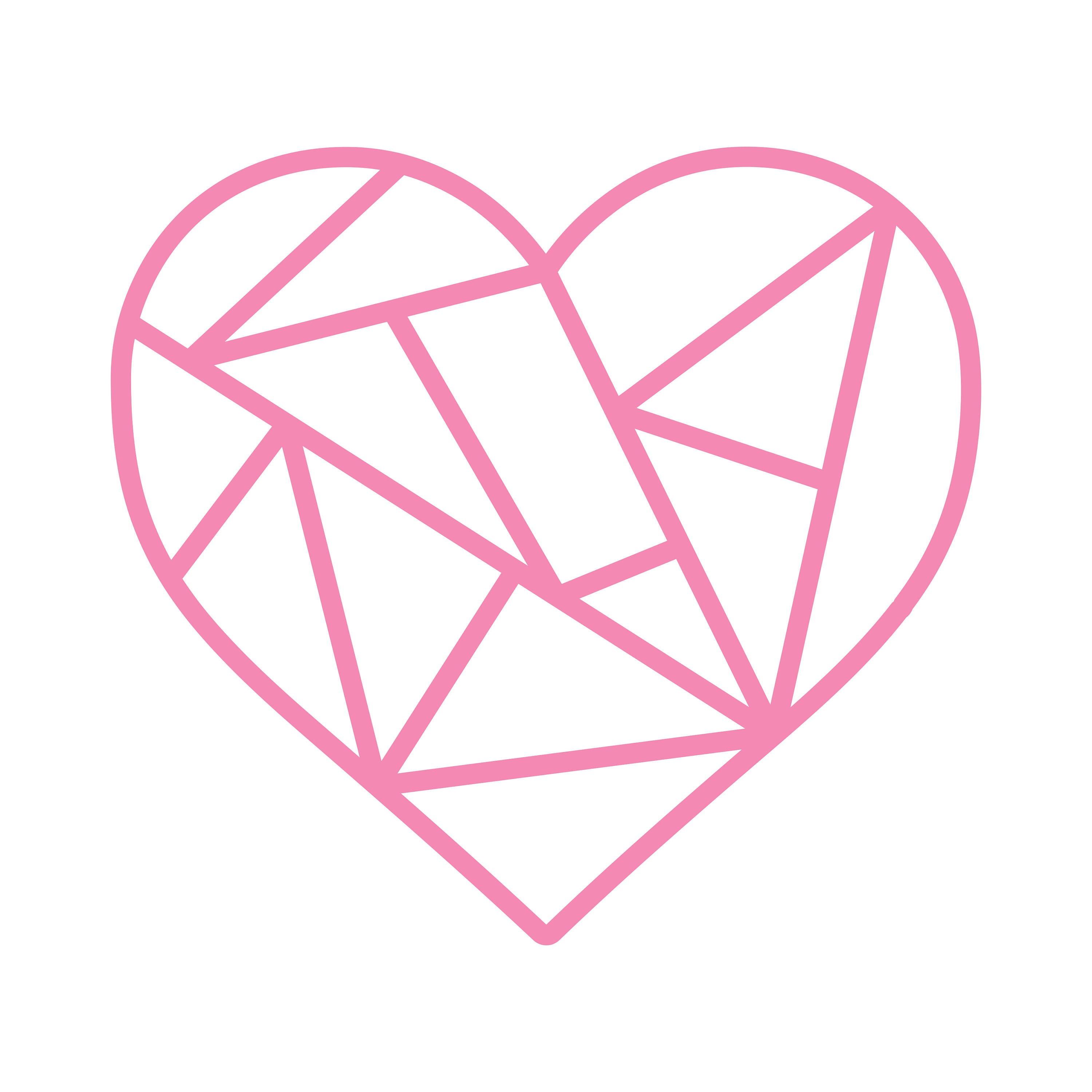 Geometric Heart Cut File .SVG .DXF .PNG Etsy