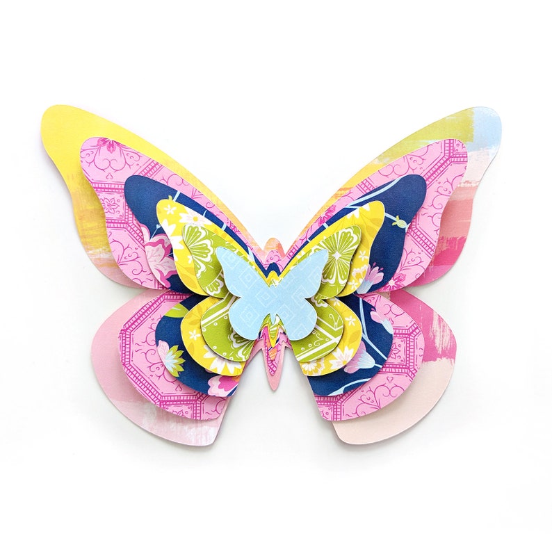 Download Layered Butterfly Cut File .SVG .DXF .PNG .pdf | Etsy