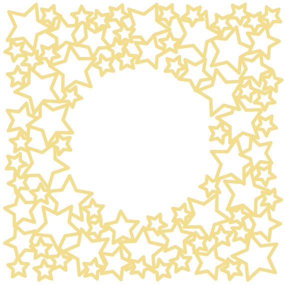 Download Stars Border Frame Background Cut File .SVG .DXF .PNG | Etsy