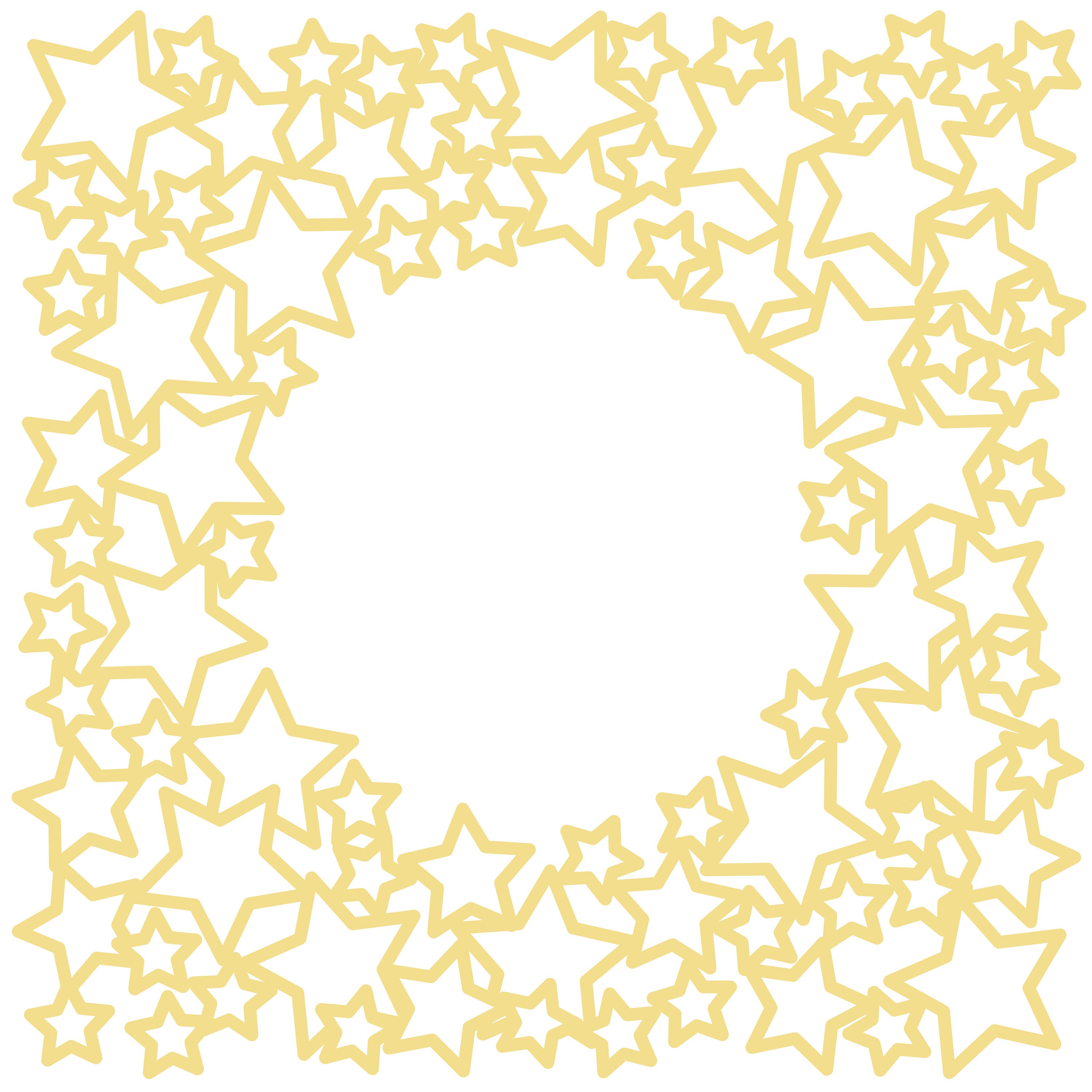 Download Stars Border Frame Background Cut File .SVG .DXF .PNG | Etsy