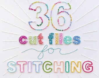 36 Cut Files for Stitching