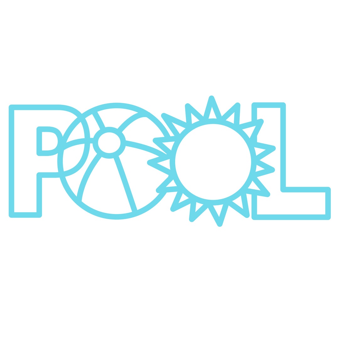 Pool Digital Cut File zip-map met .svg, .dxf, .png, .pdf en .studio3 ...