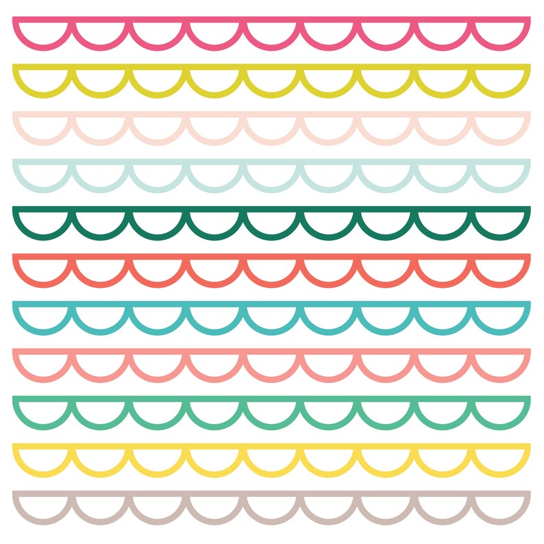 Download Scalloped Border Background Cut File .SVG .DXF .PNG | Etsy
