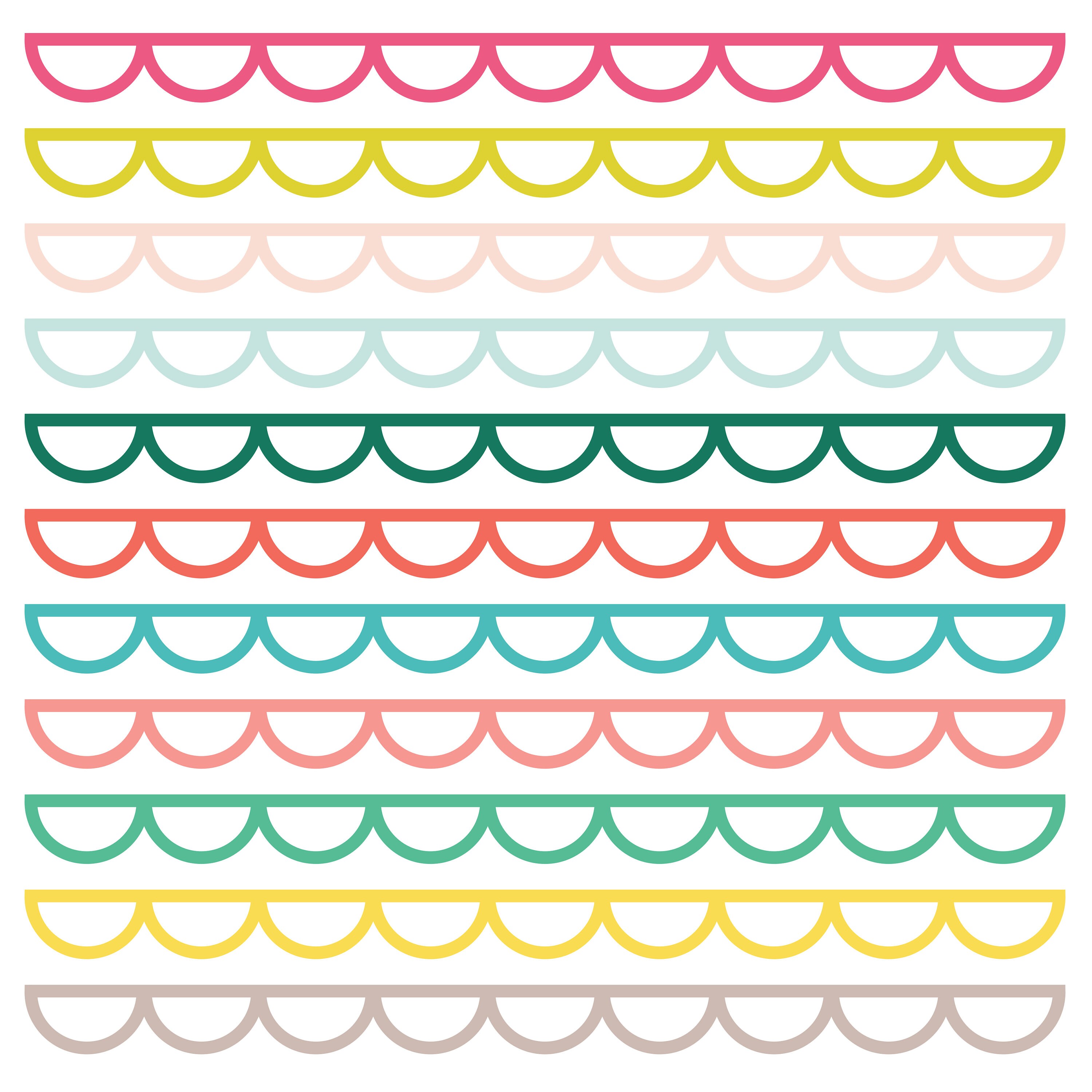 Scalloped Border Background Cut File .SVG .DXF .PNG | Etsy