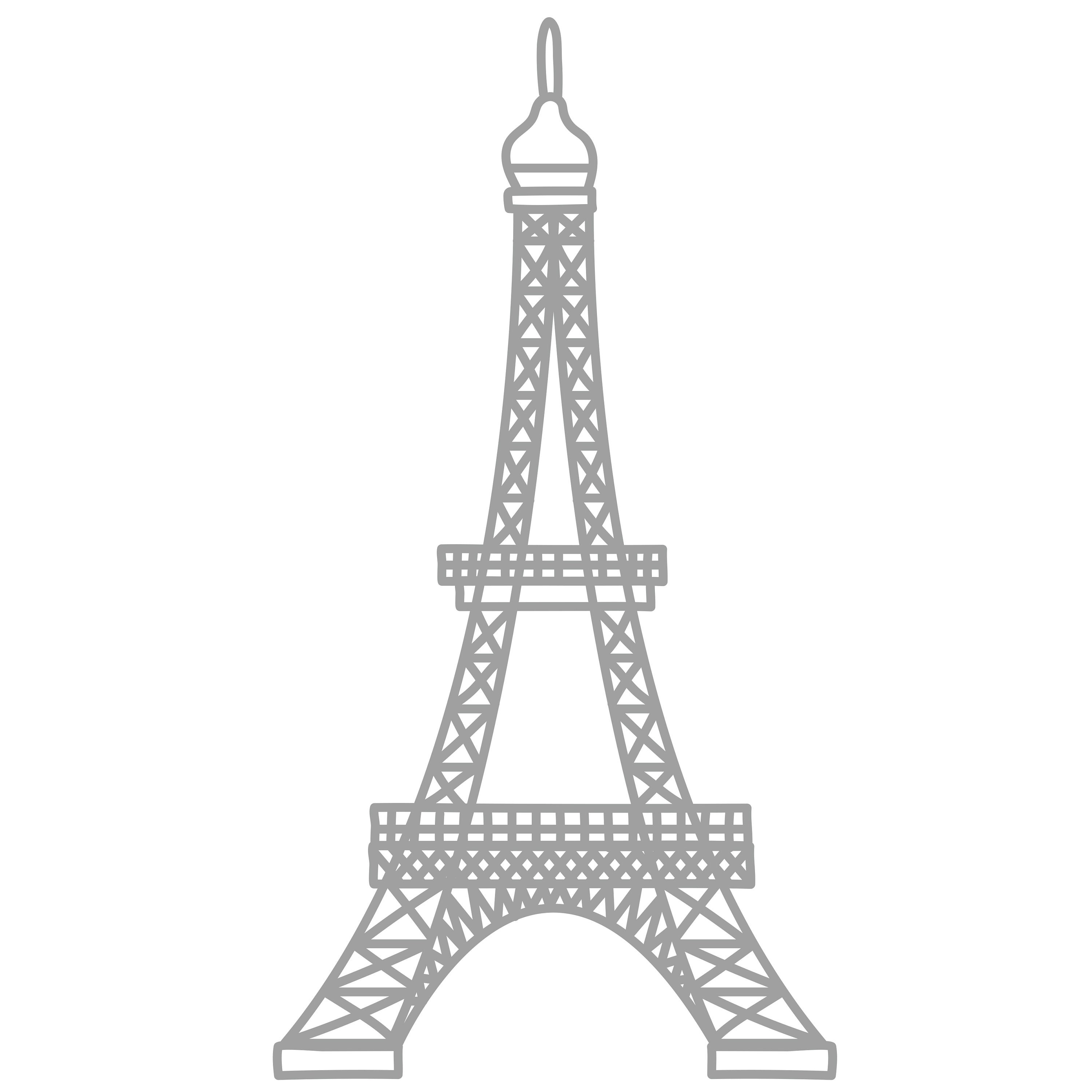Eiffel Tower Cut File .SVG .DXF .PNG .pdf | Etsy