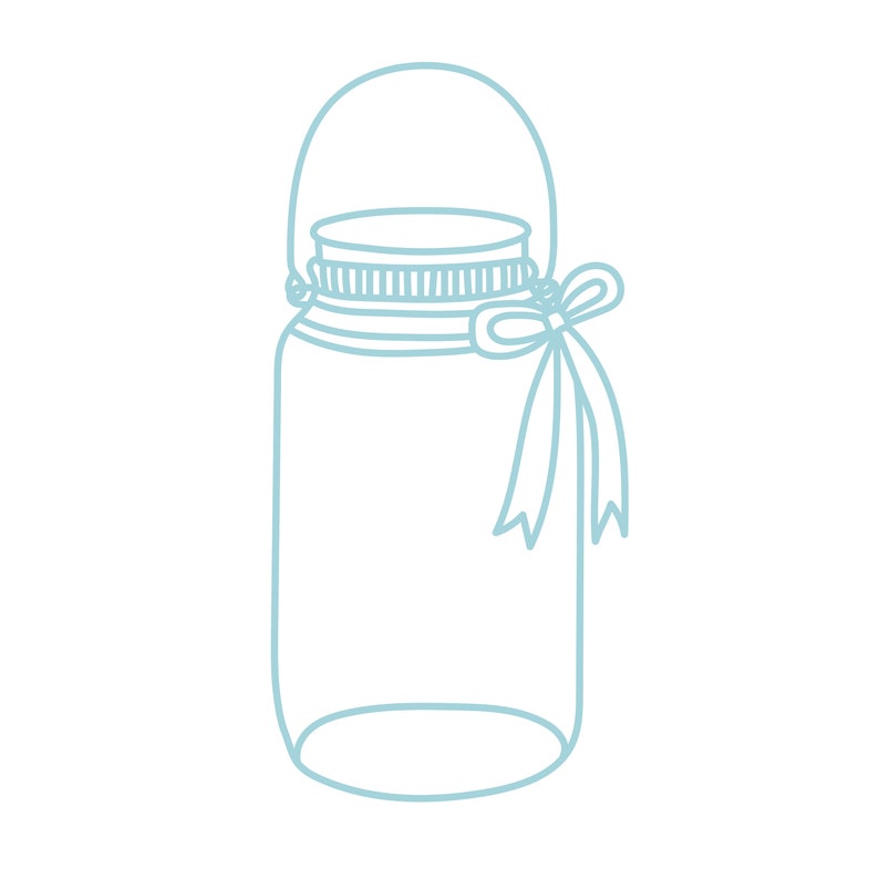 Mason Jar Cut File zip folder with .svg .dxf .png .pdf Etsy