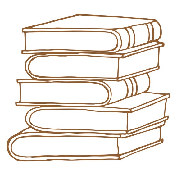 photo Stack Of Books Svg stack of books cut file svg dxf png etsy