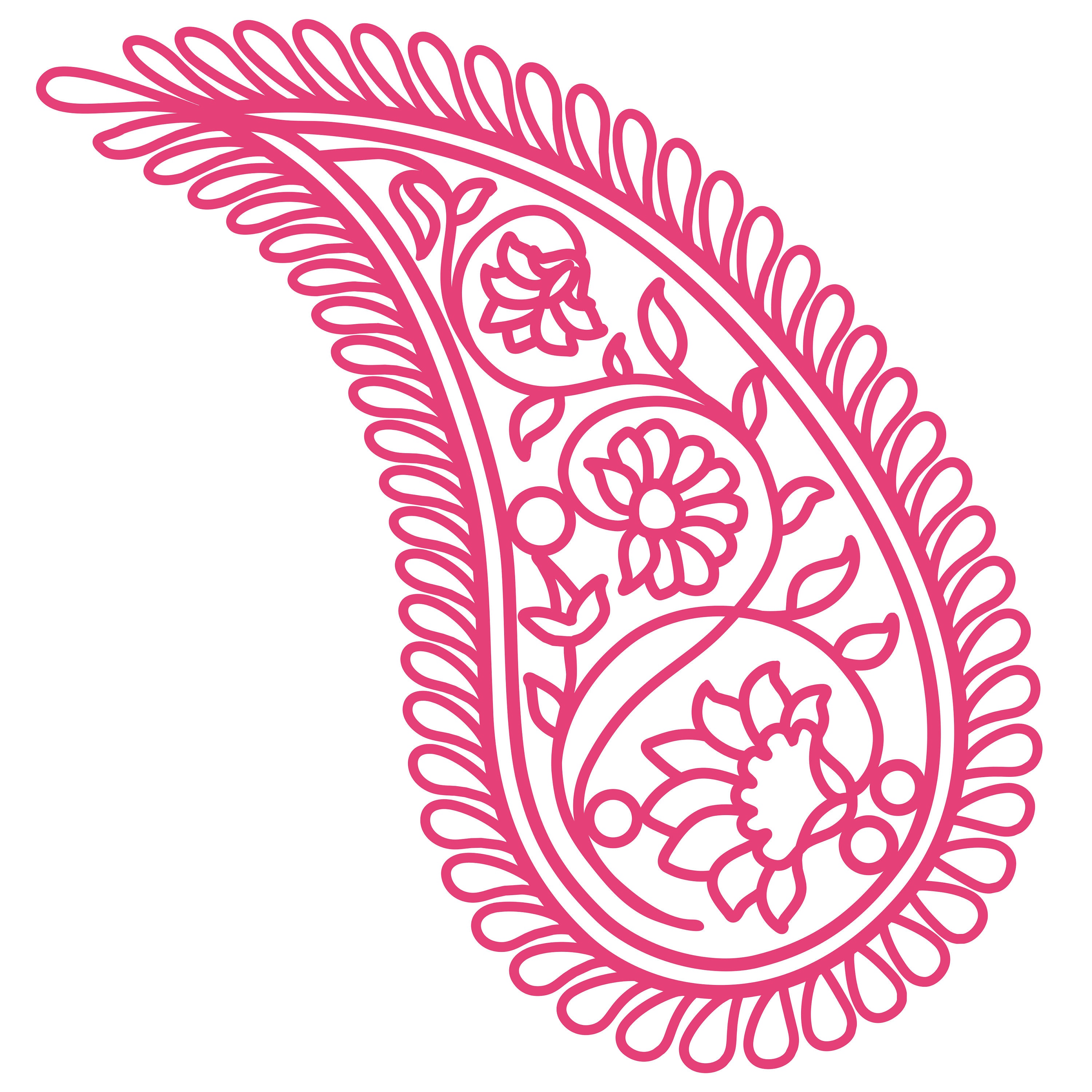 Paisley Cut File .SVG .DXF .PNG Etsy