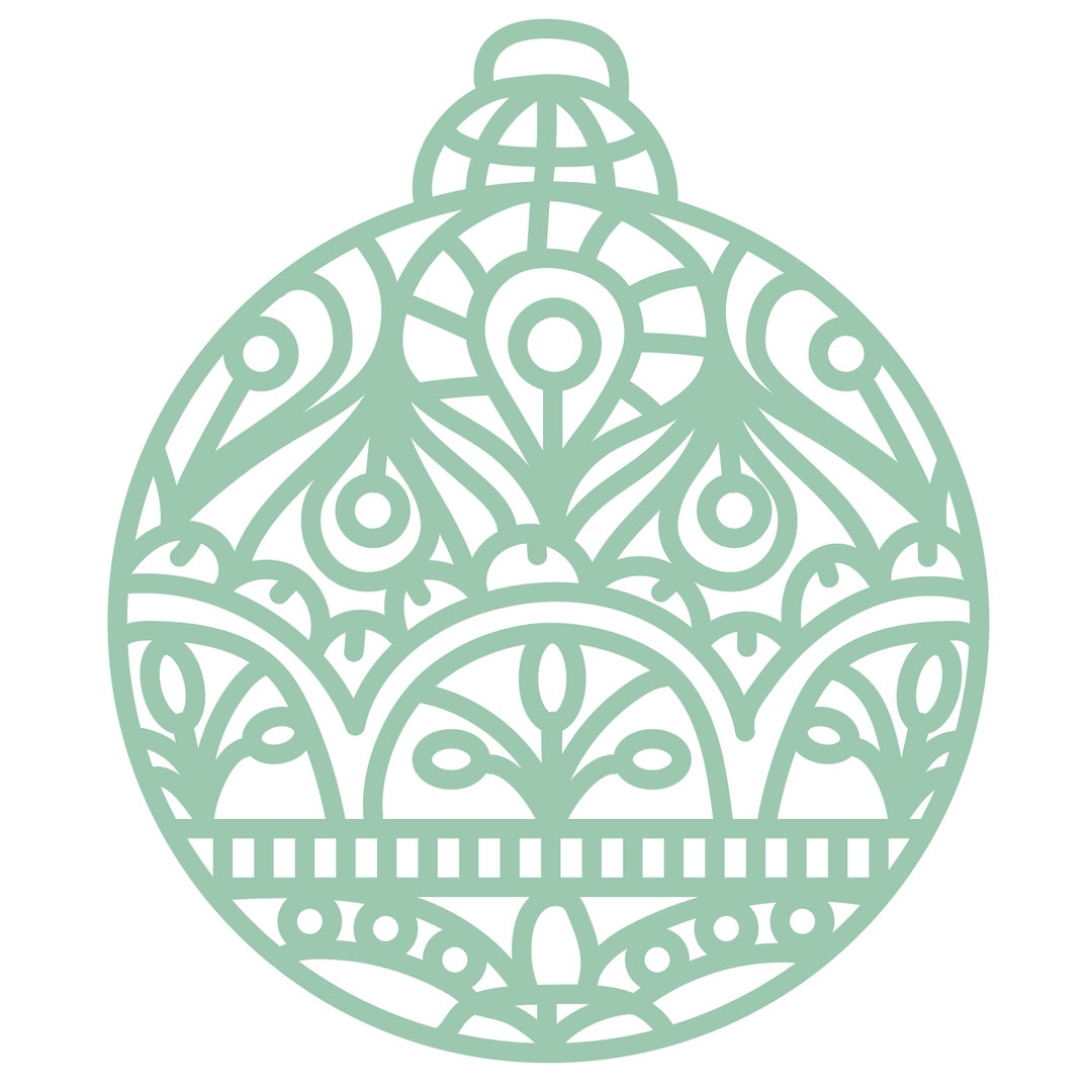 Christmas Ornament Cut File .SVG .DXF .PNG .pdf - Etsy