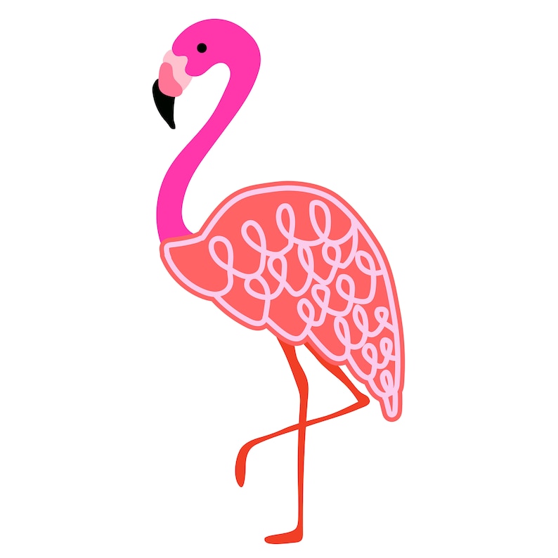 Flamingo Cut File .SVG .DXF .PNG | Etsy