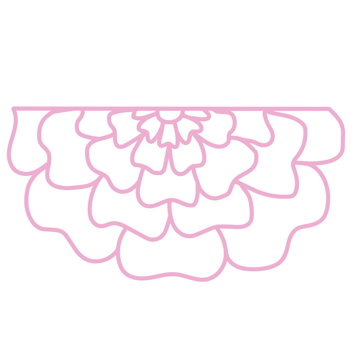 Half Flower Cut File .SVG .DXF .PNG .pdf | Etsy