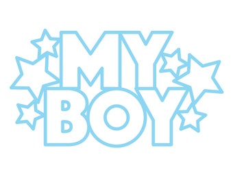 My Boy Digital Cut File (zip folder with .svg, .dxf, .png, .pdf, and .studio3 files)